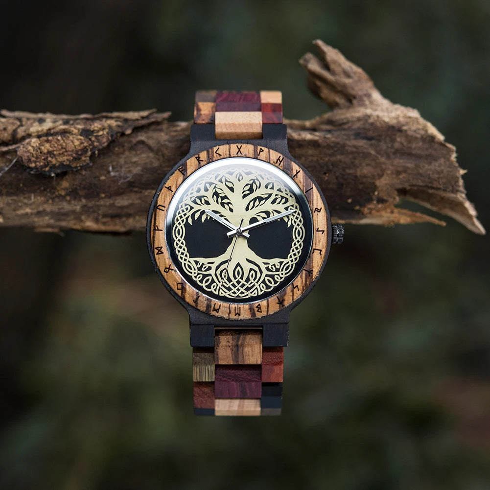 Ebony Compass Wooden Watch - BOBO BIRD