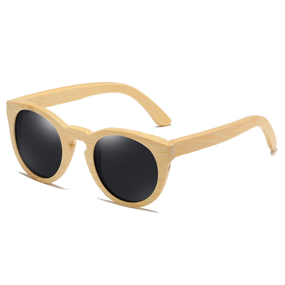 Polarized Bamboo Mirror Sunglasses
