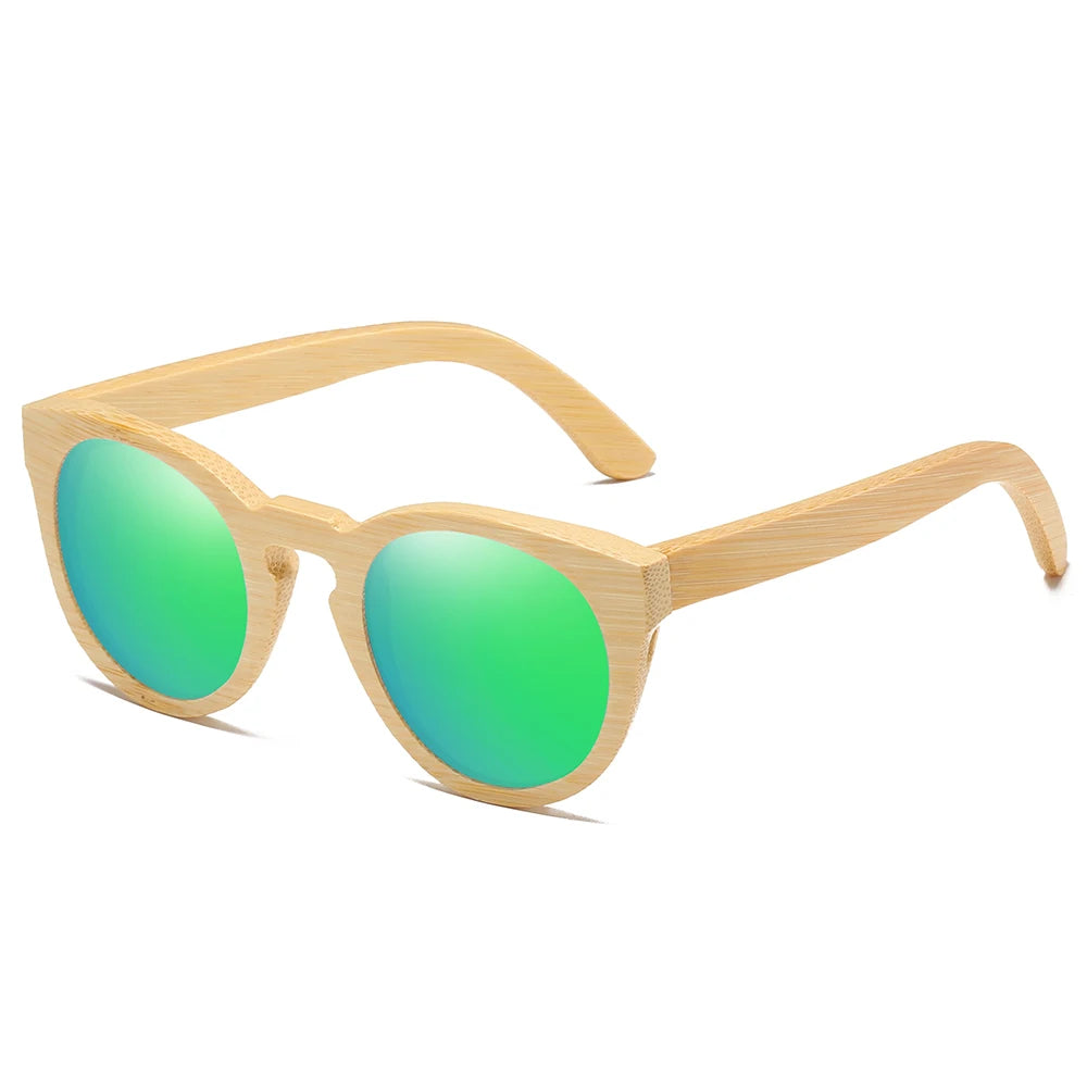 Polarized Bamboo Mirror Sunglasses