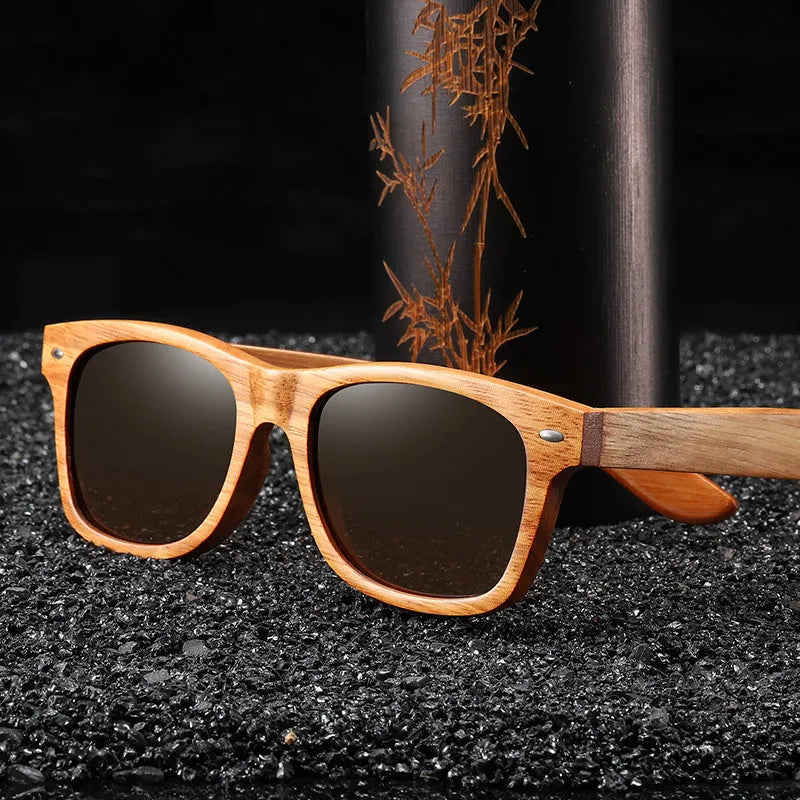Polarized Bamboo Wood Sunglasses