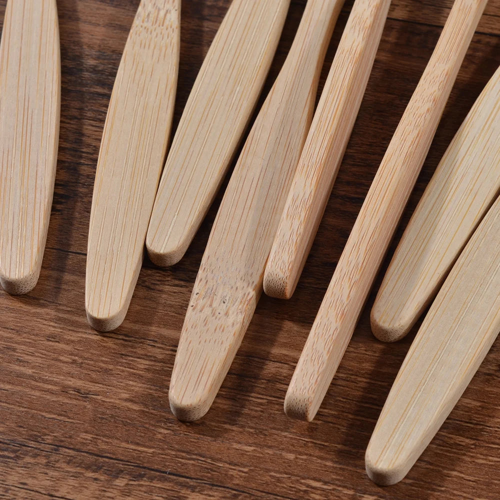 Kids Bamboo Toothbrush Set (10 Pack)