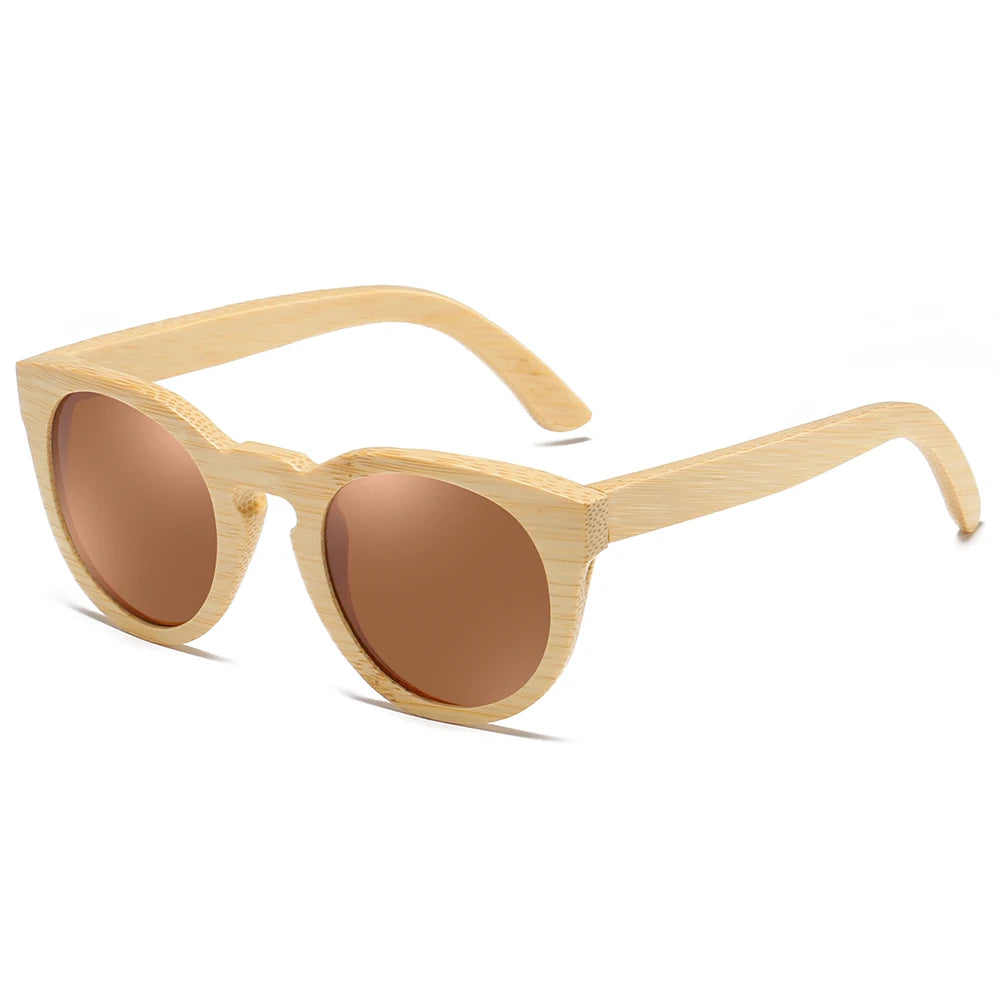Polarized Bamboo Mirror Sunglasses