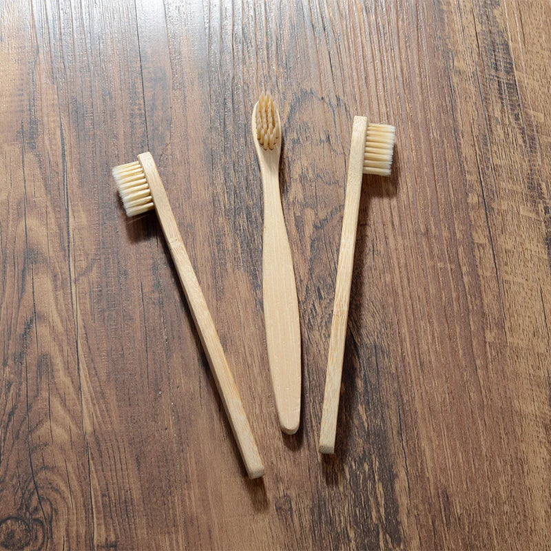 Kids Bamboo Toothbrush Set (10 Pack)