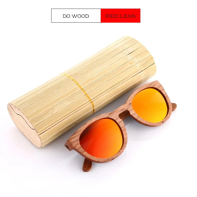 Retro Bamboo Polarized Sunglasses