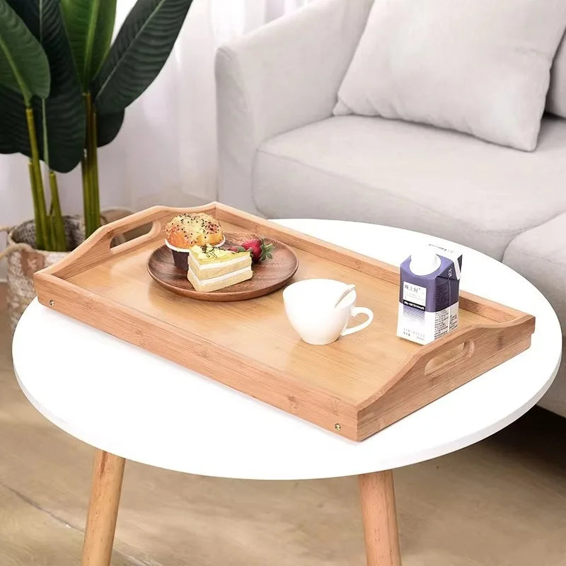 Folding Bamboo Breakfast Tray - 50cm