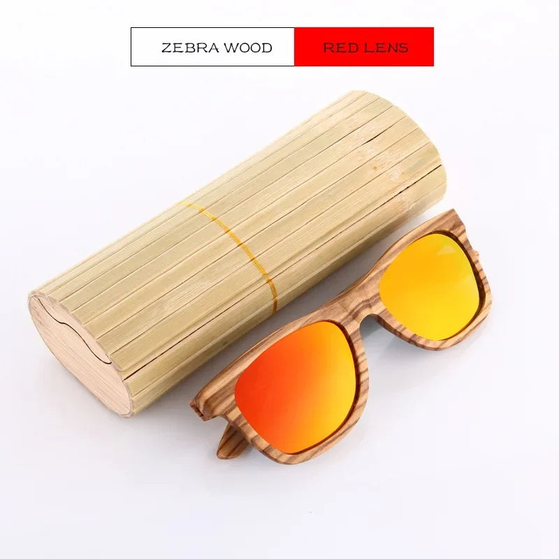 Retro Bamboo Polarized Sunglasses