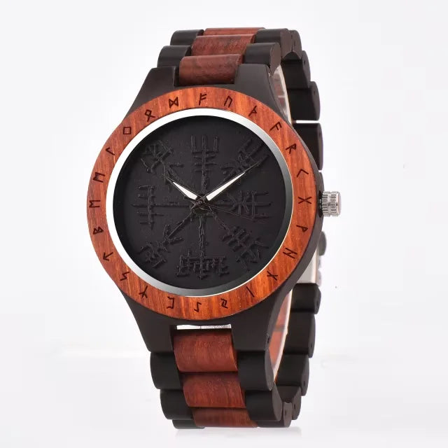 Ebony Compass Wooden Watch - BOBO BIRD