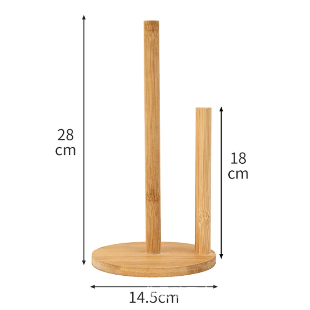 Elegant Bamboo Countertop Paper Holder
