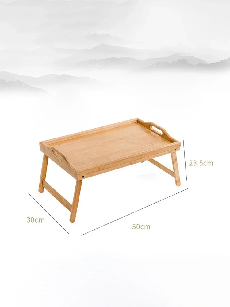 Folding Bamboo Breakfast Tray - 50cm