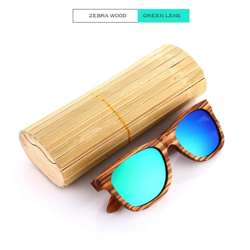 Retro Bamboo Polarized Sunglasses