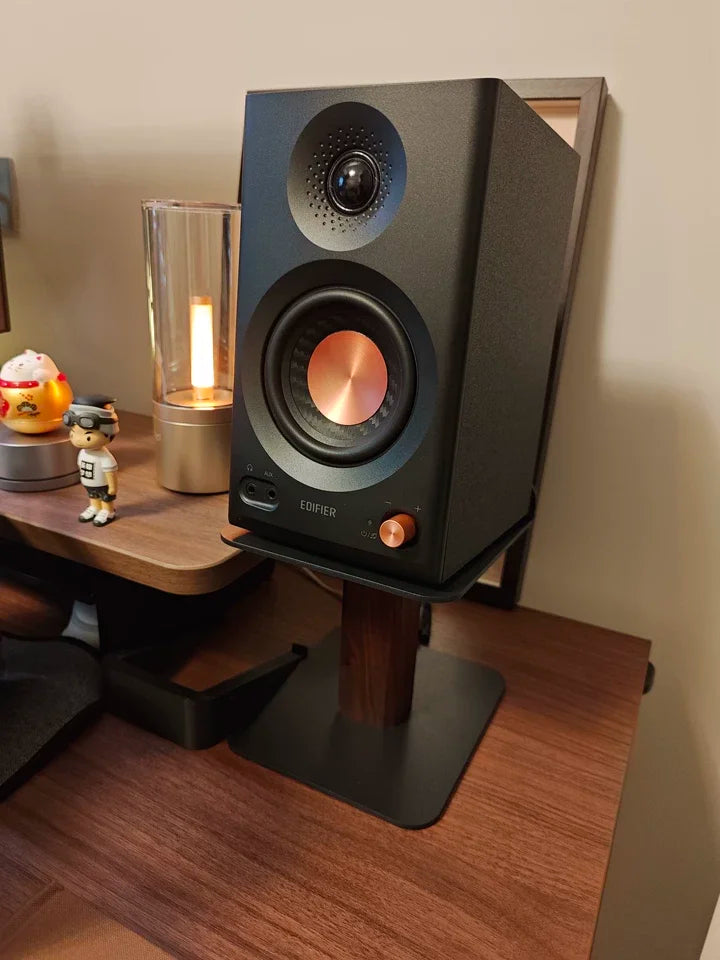 Black Walnut Desktop Speaker Stand