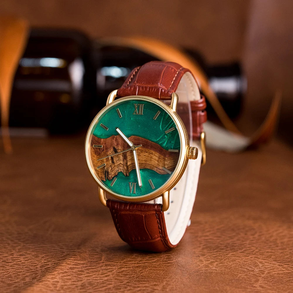 Laser Dial Camouflaged Wooden Watch - BOBO BIRD