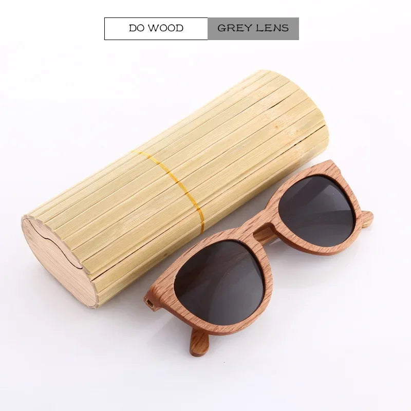 Retro Bamboo Polarized Sunglasses