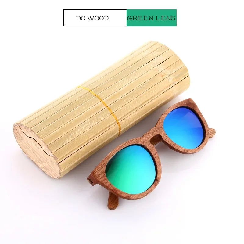 Retro Bamboo Polarized Sunglasses