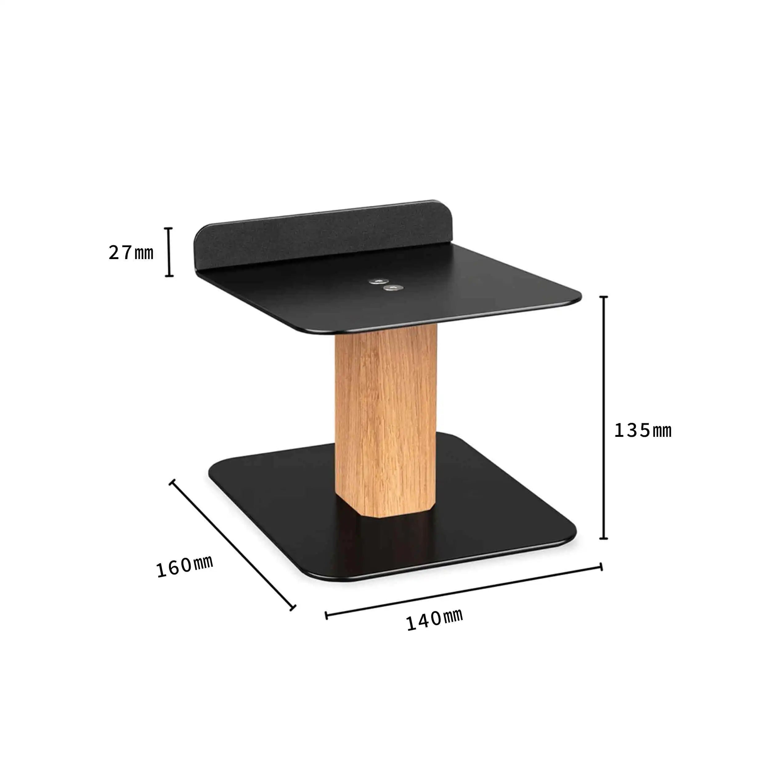 Black Walnut Desktop Speaker Stand