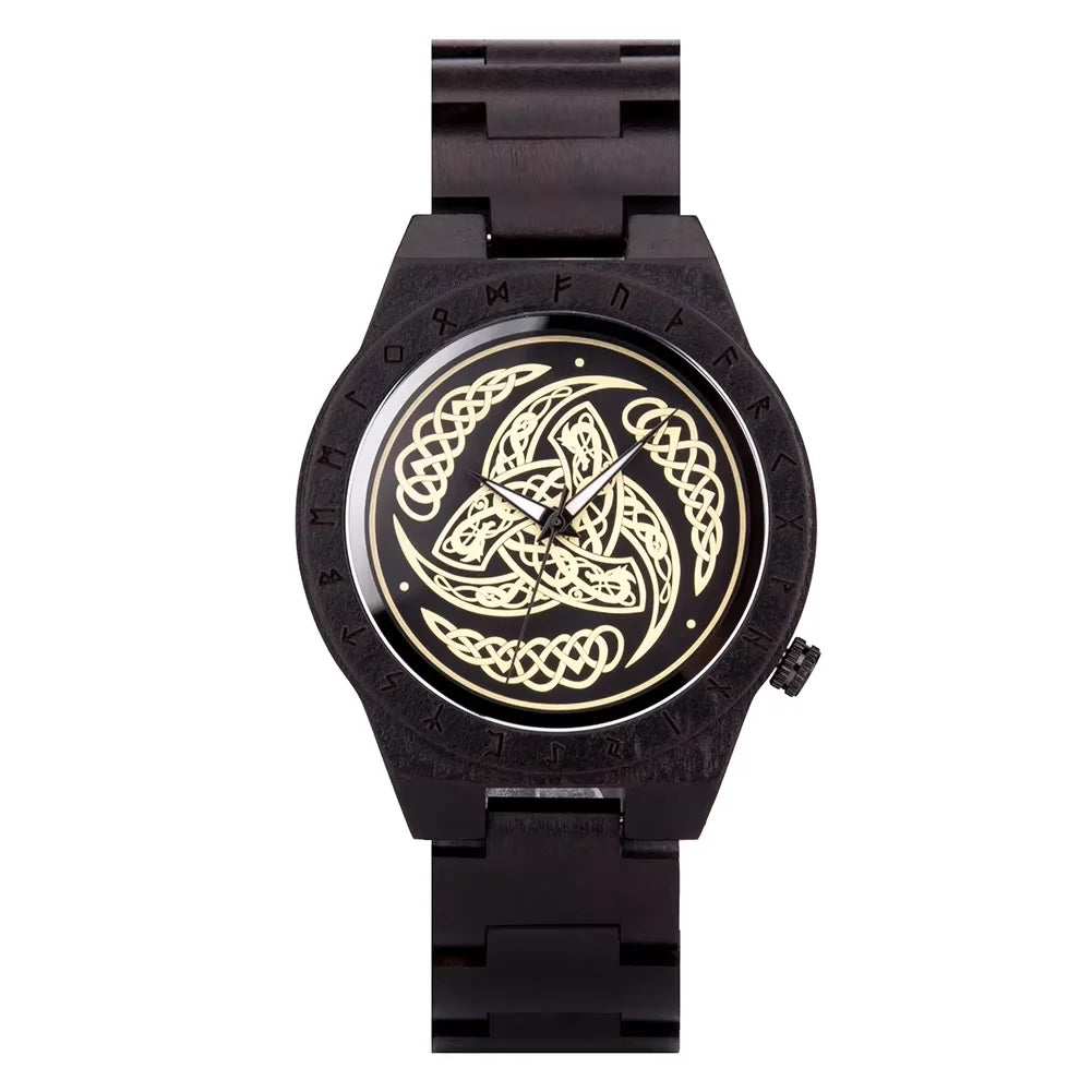 Ebony Compass Wooden Watch - BOBO BIRD