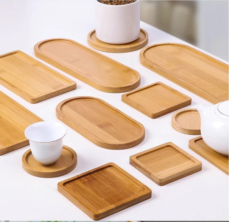 Japanese-style Wooden Serving Trays