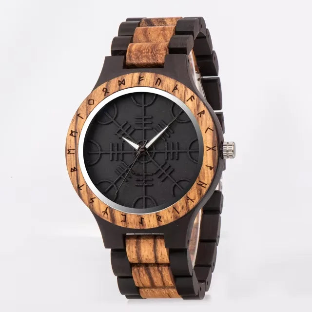 Ebony Compass Wooden Watch - BOBO BIRD