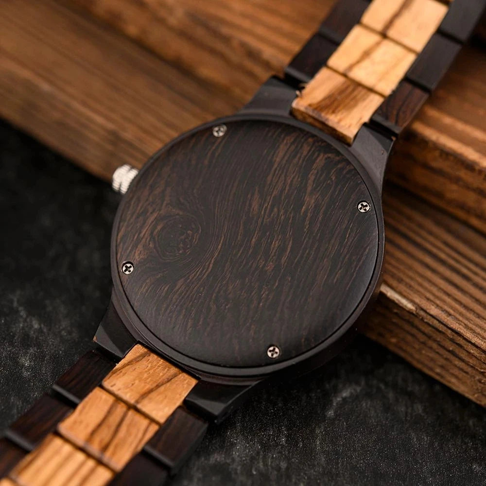Ebony Compass Wooden Watch - BOBO BIRD