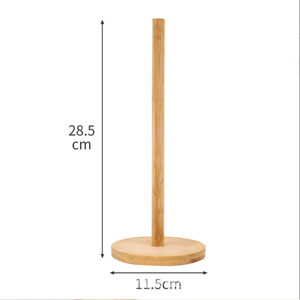 Elegant Bamboo Countertop Paper Holder