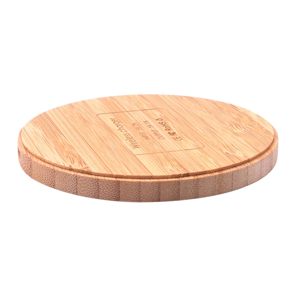 Wooden Magnetic Wireless Charger Pad – Minimalist Fast Charging Station