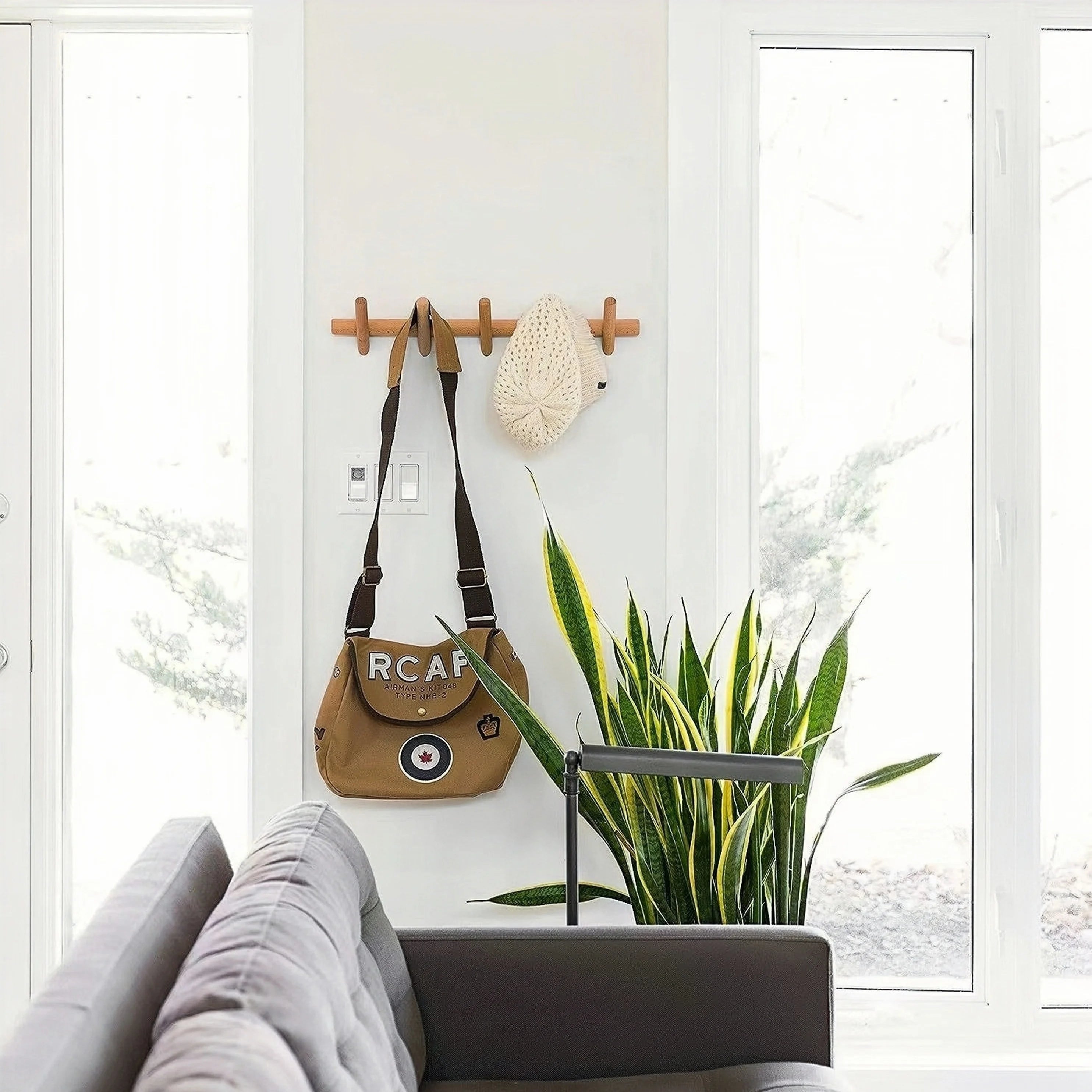 Nordic Solid Wood Wall Hook