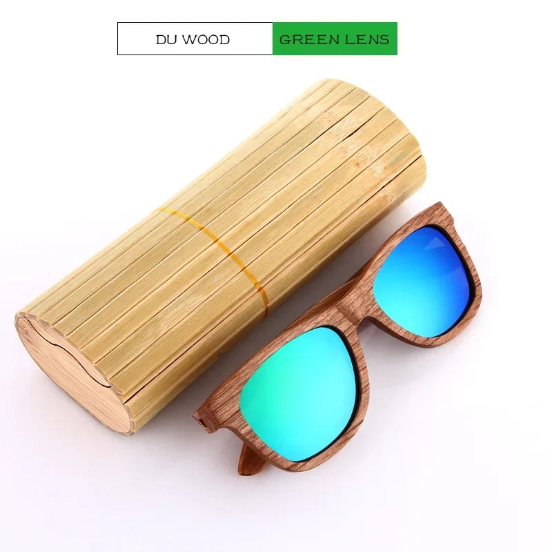 Retro Bamboo Polarized Sunglasses