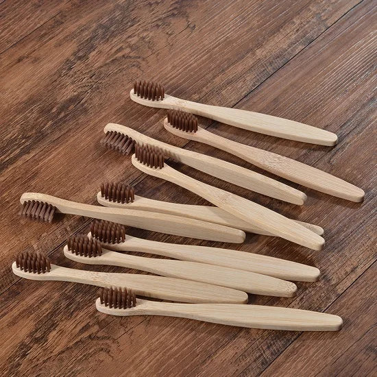 Kids Bamboo Toothbrush Set (10 Pack)
