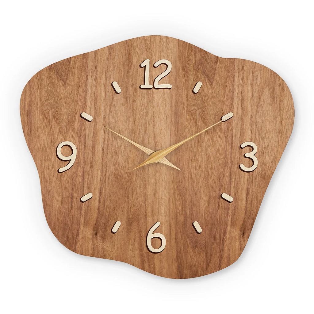 French-Style Vintage Wooden Wall Clock