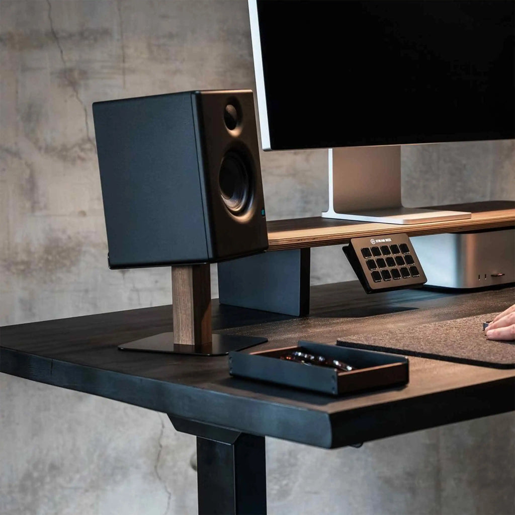 Black Walnut Desktop Speaker Stand
