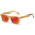 Polarized Natural Zebra Bamboo Sunglasses