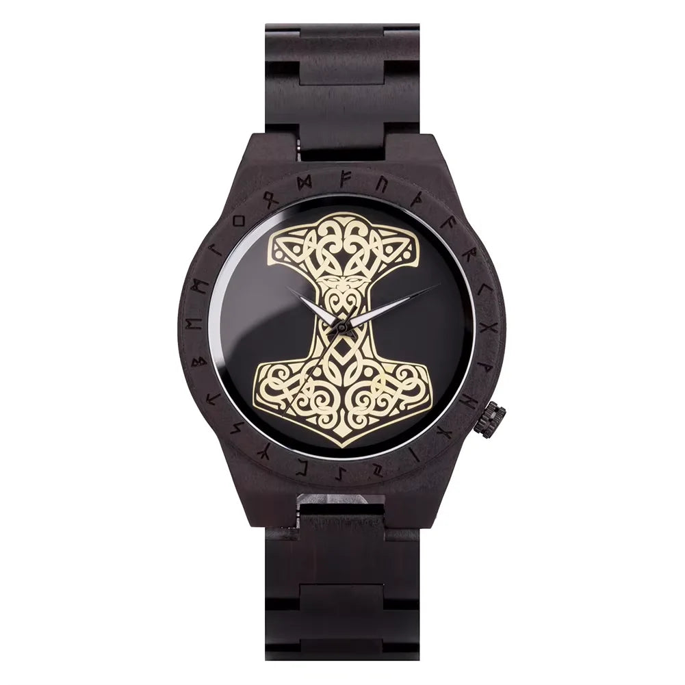 Ebony Compass Wooden Watch - BOBO BIRD