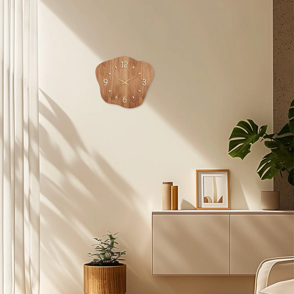 French-Style Vintage Wooden Wall Clock