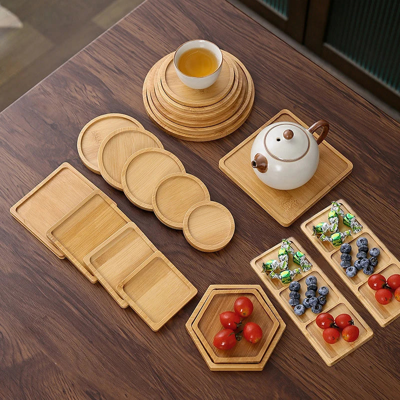 Japanese-style Wooden Serving Trays