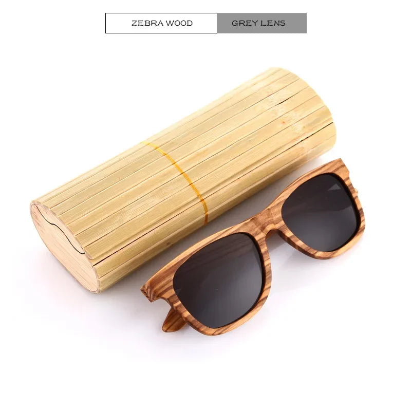 Retro Bamboo Polarized Sunglasses