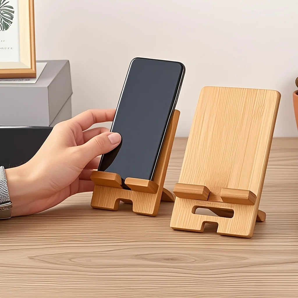 Portable Bamboo Device Stand