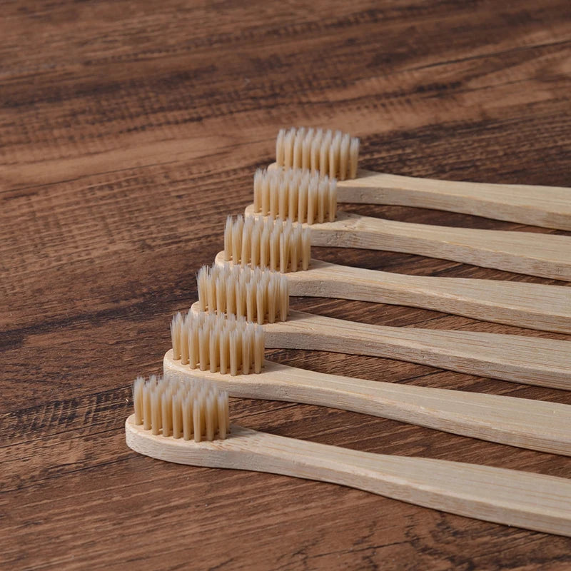 Kids Bamboo Toothbrush Set (10 Pack)