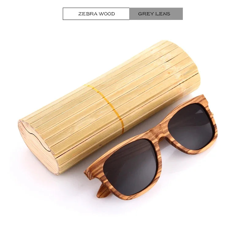 Retro Bamboo Polarized Sunglasses
