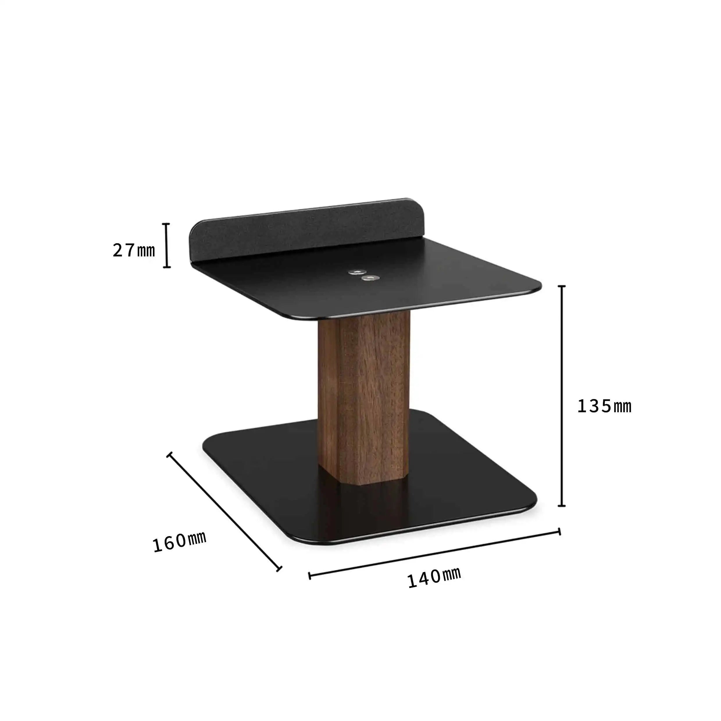 Black Walnut Desktop Speaker Stand