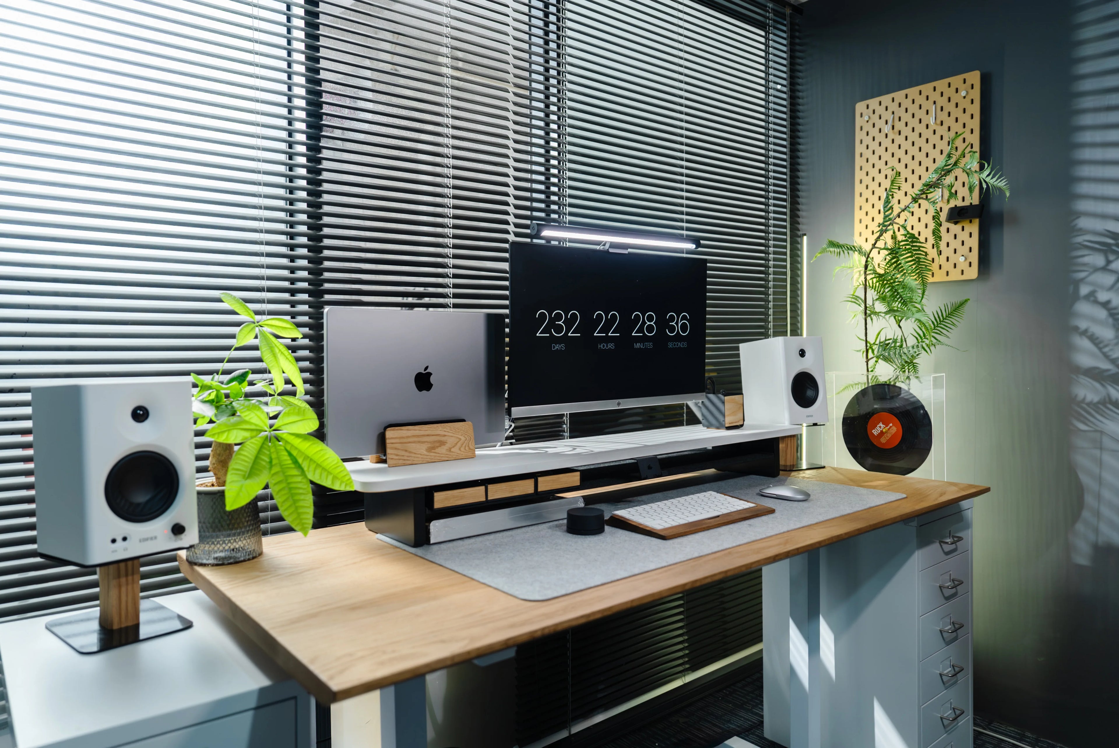 Black Walnut Desktop Speaker Stand