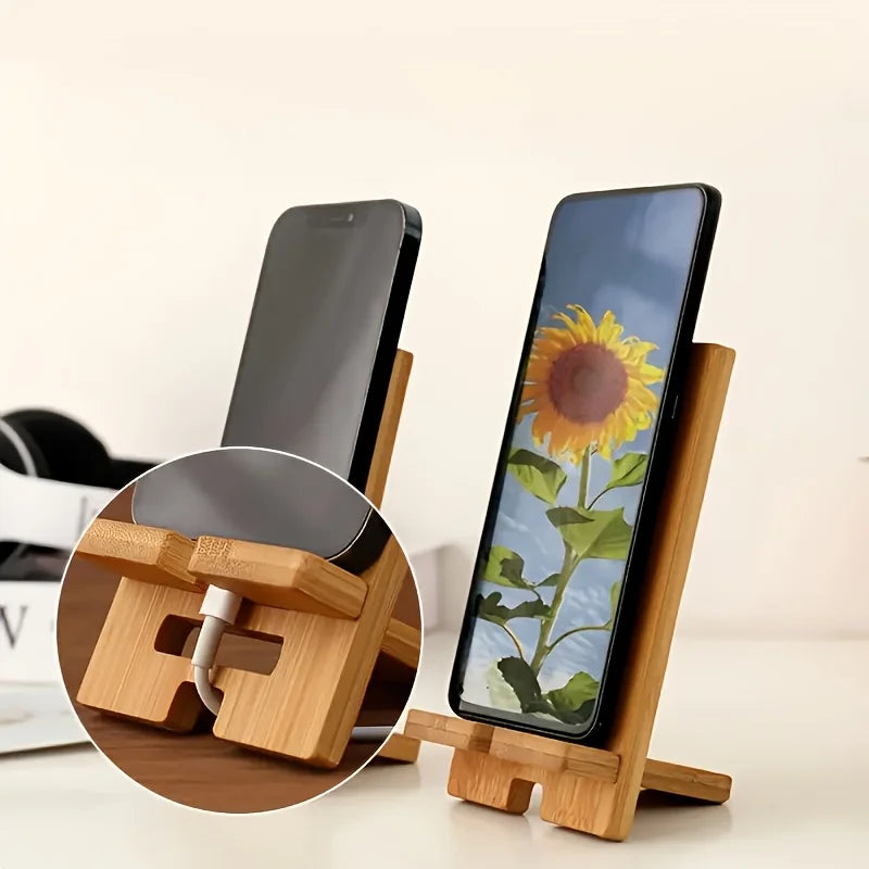 Portable Bamboo Device Stand