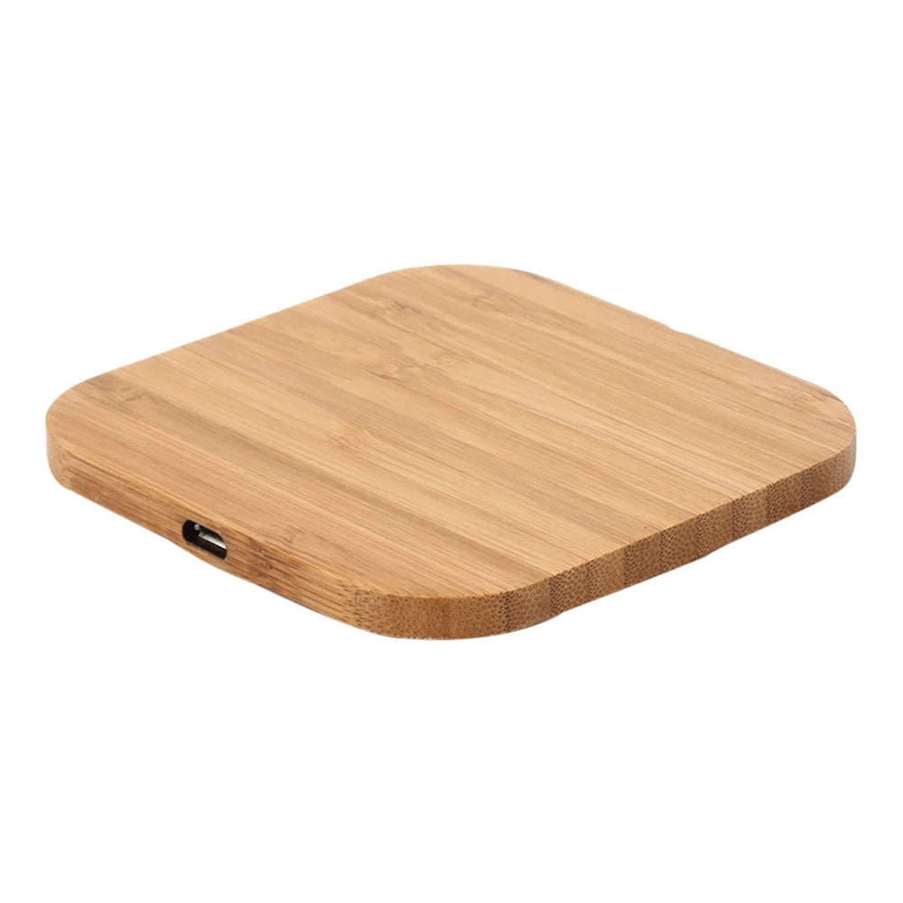 Wooden Magnetic Wireless Charger Pad – Minimalist Fast Charging Station